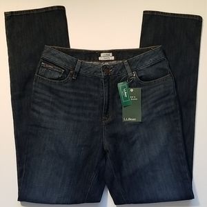 LL Bean Womens Stretch Jeans Straight Leg Sz.8 M/T